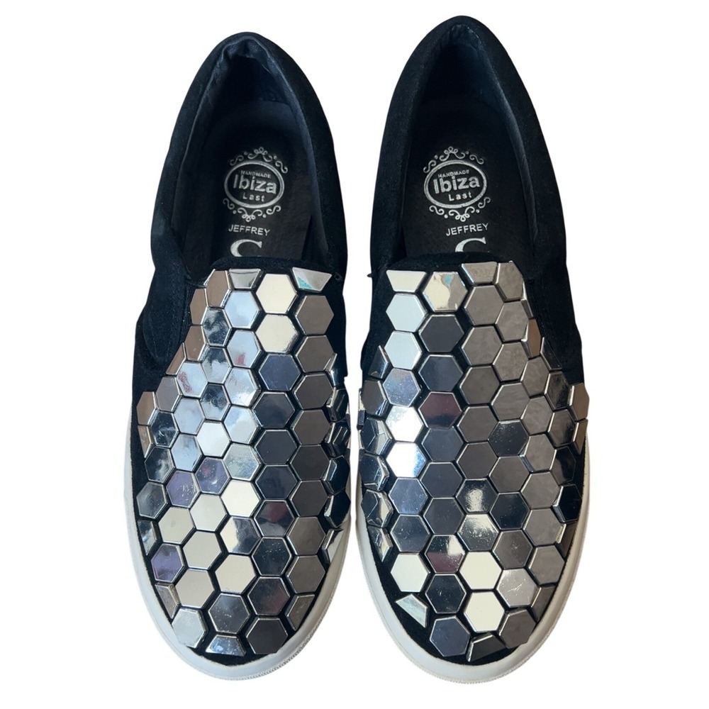 Jeffrey Campbell Ibiza Last Handmade Shiny Slip on Loafers SZ: 8